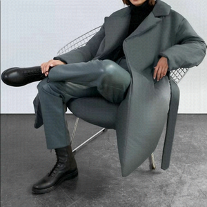 NEW Aritzia Wilfred Melina Vegan Leather High Rise Pants In Shadow Blue Size 6